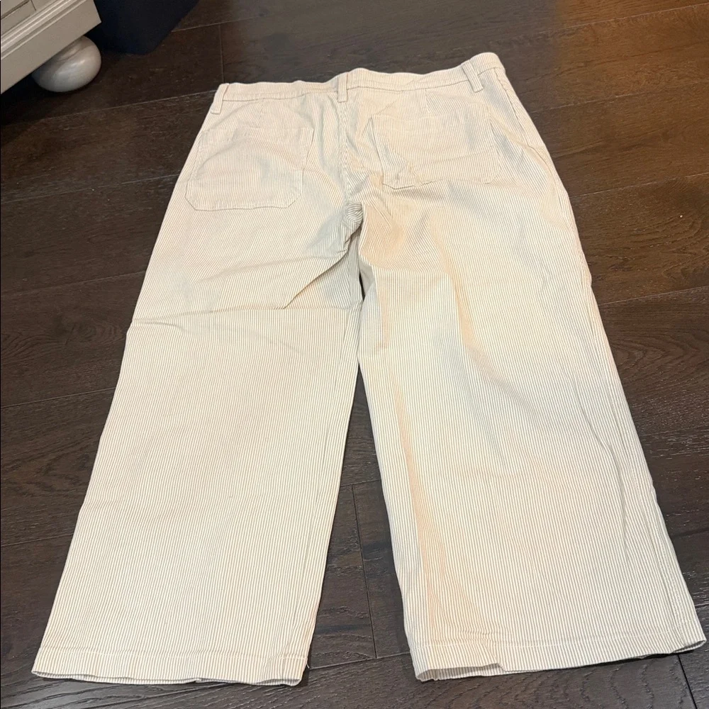 NWT - J. Crew Slim wide-leg jean in khaki stripe - Size 32